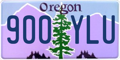 OR license plate 900YLU
