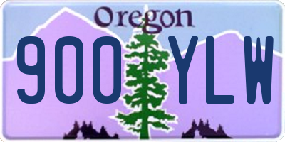OR license plate 900YLW