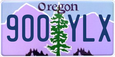 OR license plate 900YLX