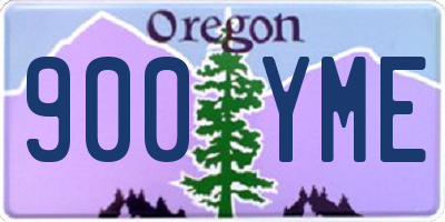 OR license plate 900YME