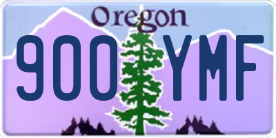 OR license plate 900YMF