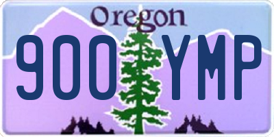 OR license plate 900YMP
