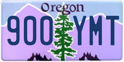 OR license plate 900YMT