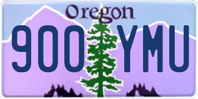 OR license plate 900YMU