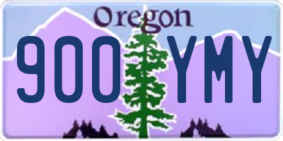 OR license plate 900YMY