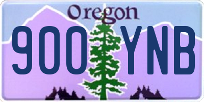 OR license plate 900YNB