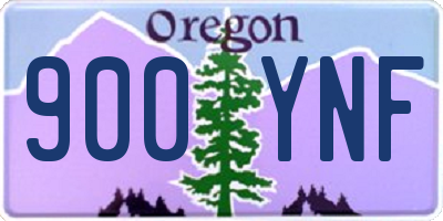 OR license plate 900YNF