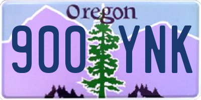 OR license plate 900YNK