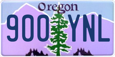 OR license plate 900YNL