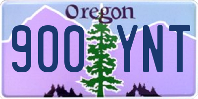 OR license plate 900YNT