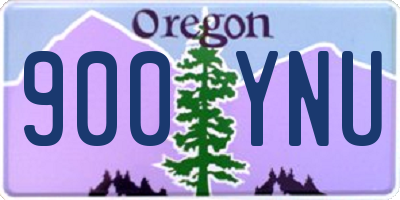 OR license plate 900YNU