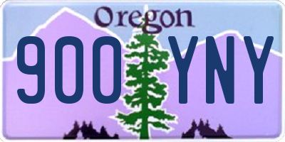 OR license plate 900YNY