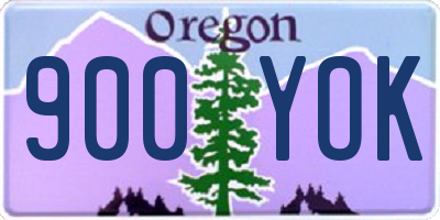 OR license plate 900YOK