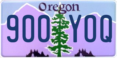 OR license plate 900YOQ