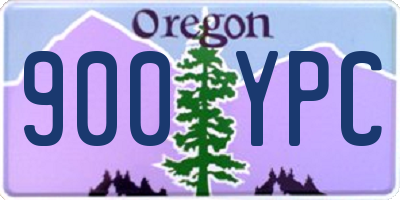 OR license plate 900YPC