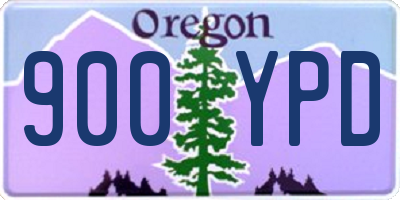 OR license plate 900YPD