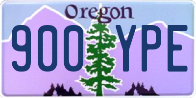 OR license plate 900YPE