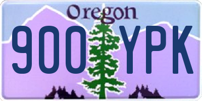 OR license plate 900YPK