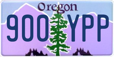 OR license plate 900YPP