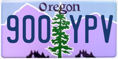 OR license plate 900YPV
