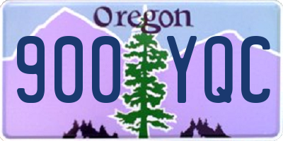 OR license plate 900YQC
