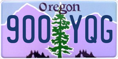 OR license plate 900YQG