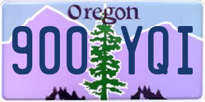 OR license plate 900YQI