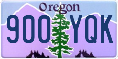 OR license plate 900YQK