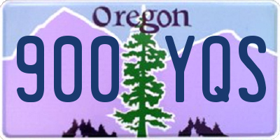 OR license plate 900YQS