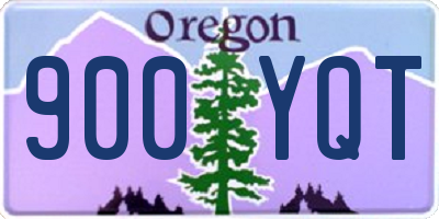 OR license plate 900YQT