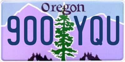 OR license plate 900YQU