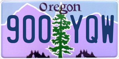 OR license plate 900YQW