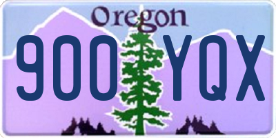OR license plate 900YQX