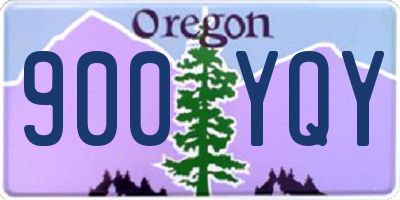 OR license plate 900YQY