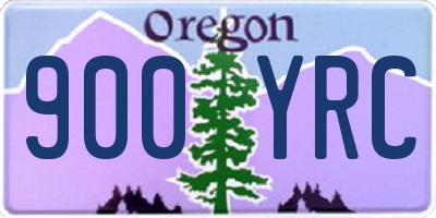 OR license plate 900YRC