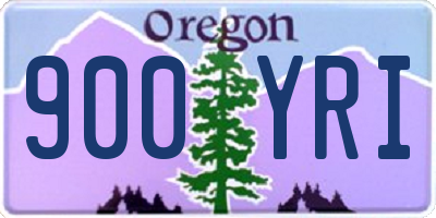 OR license plate 900YRI