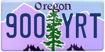 OR license plate 900YRT