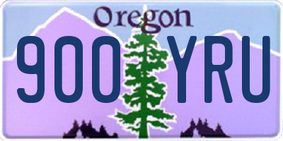 OR license plate 900YRU