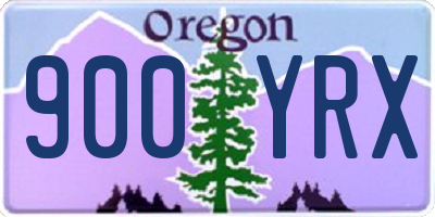 OR license plate 900YRX