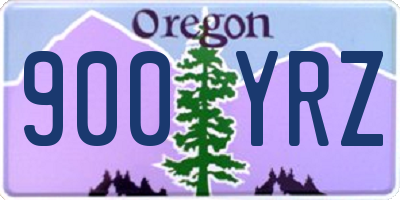 OR license plate 900YRZ