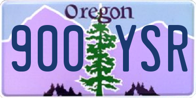OR license plate 900YSR