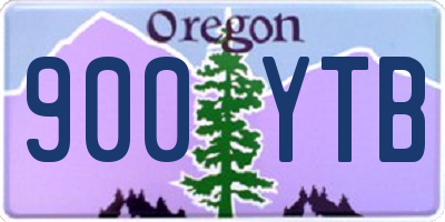OR license plate 900YTB