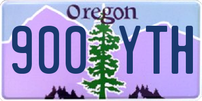 OR license plate 900YTH