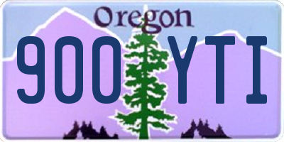 OR license plate 900YTI