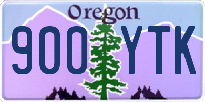 OR license plate 900YTK