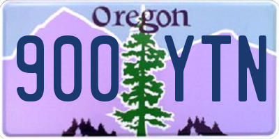 OR license plate 900YTN