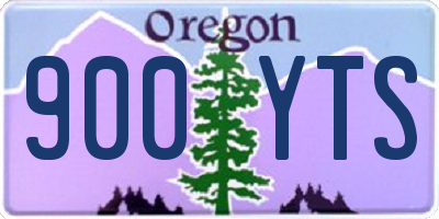OR license plate 900YTS
