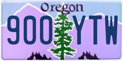 OR license plate 900YTW
