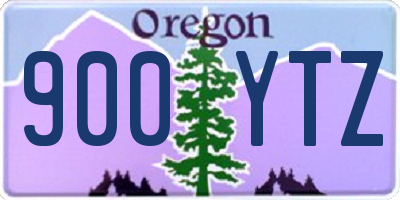 OR license plate 900YTZ