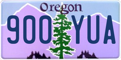 OR license plate 900YUA